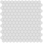 1" Gallery Grey Matte Hex Mosaic |  Carpet Barn Carpet One Inc.