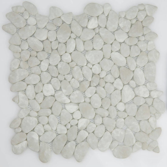 12X12 Light Grey Pebble Mosaic |  Carpet Barn Carpet One Inc.
