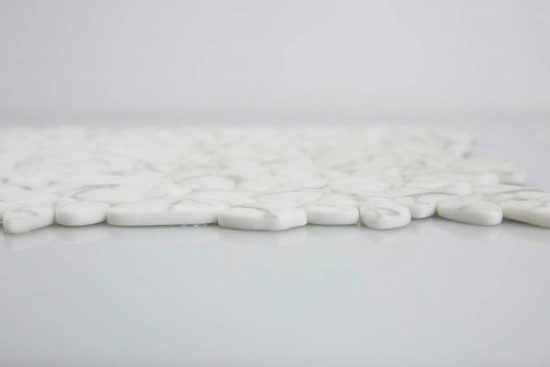 12X12 White Pebble Mosaic |  Carpet Barn Carpet One Inc.