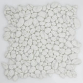 12X12 White Pebble Mosaic |  Carpet Barn Carpet One Inc.