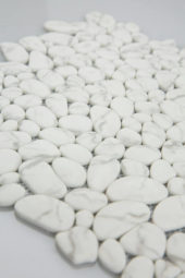 12X12 White Pebble Mosaic |  Carpet Barn Carpet One Inc.