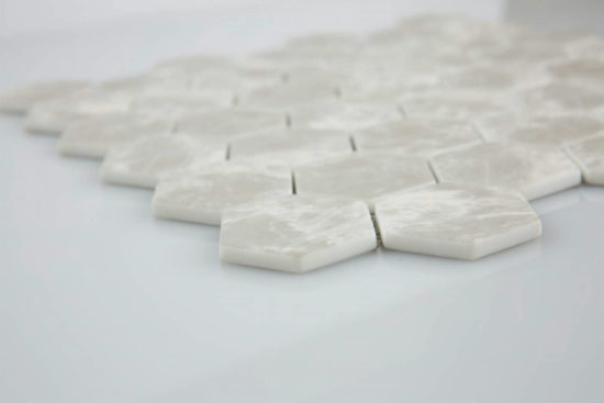 2" Light Grey Hexagon Mosaic |  Carpet Barn Carpet One Inc.