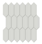 2x5 Warm Grey Glossy Picket Mosaic |  Carpet Barn Carpet One Inc.