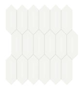 2x5 White Glossy Picket Mosaic |  Carpet Barn Carpet One Inc.