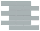 2x6 Cloud Blue Matte Brick Mosaic |  Carpet Barn Carpet One Inc.