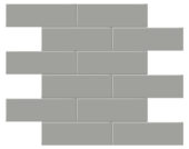 2x6 Taupe Glossy Brick Mosaic |  Carpet Barn Carpet One Inc.
