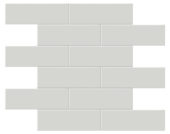 2x6 Warm Grey Glossy Brick Mosaic |  Carpet Barn Carpet One Inc.