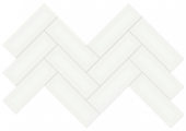 2x6 White Glossy Herringbone Mosaic |  Carpet Barn Carpet One Inc.