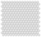3/4" Gallery Grey Matte Penny Round Mosaic |  Carpet Barn Carpet One Inc.