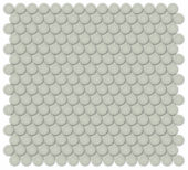 3/4" Soft Sage Glossy Penny Round Mosaic |  Carpet Barn Carpet One Inc.