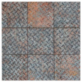 4"X4" Rust Industrial Relief Pattern Glazed Ceramic Mosaic |  Carpet Barn Carpet One Inc.