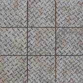 4"X4" Silver Industrial Relief Pattern Glazed Ceramic Mosaic |  Carpet Barn Carpet One Inc.