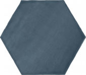 6" Azure Ink Glossy Hexagon |  Carpet Barn Carpet One Inc.