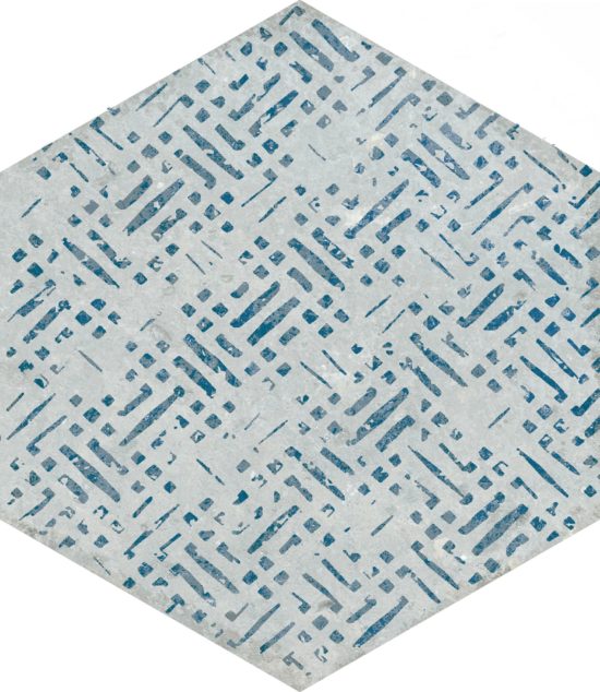 Alma 5.5X6.3 Grey Decor Hexagon |  Carpet Barn Carpet One Inc.