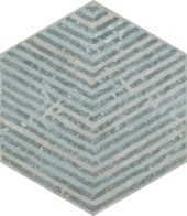 Alma 5.5X6.3 Grey Decor Hexagon |  Carpet Barn Carpet One Inc.