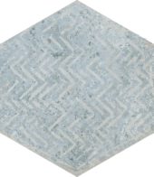 Alma 5.5X6.3 Grey Decor Hexagon |  Carpet Barn Carpet One Inc.