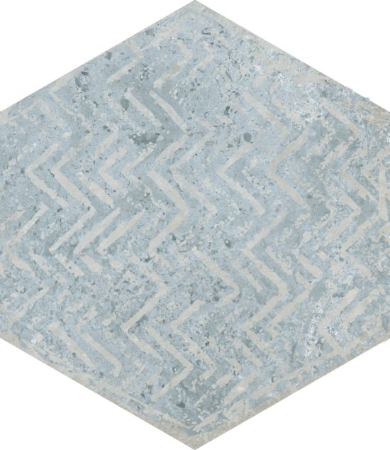 Alma 5.5X6.3 Grey Decor Hexagon |  Carpet Barn Carpet One Inc.
