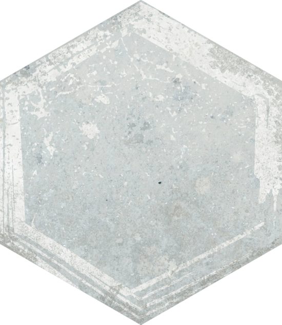 Alma 5.5X6.3 Grey Decor Hexagon |  Carpet Barn Carpet One Inc.
