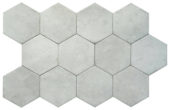 Alma 5.5X6.3 Grey Hexagon |  Carpet Barn Carpet One Inc.