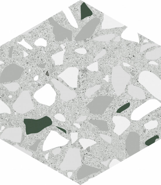 Altea 5.5X6.3” Grey Hexagon |  Carpet Barn Carpet One Inc.