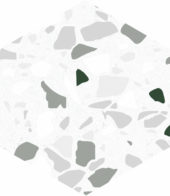 Altea 5.5X6.3” White Hexagon |  Carpet Barn Carpet One Inc.
