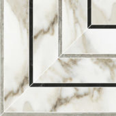 Amalfi Calacatta Honed Picco Mosaic |  Carpet Barn Carpet One Inc.