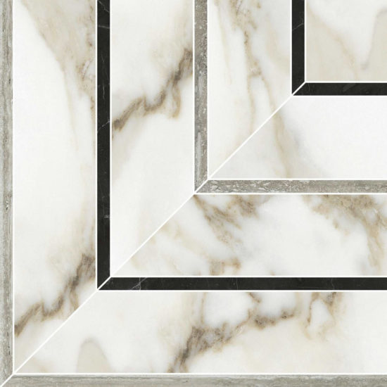 Amalfi Calacatta Honed Picco Mosaic |  Carpet Barn Carpet One Inc.