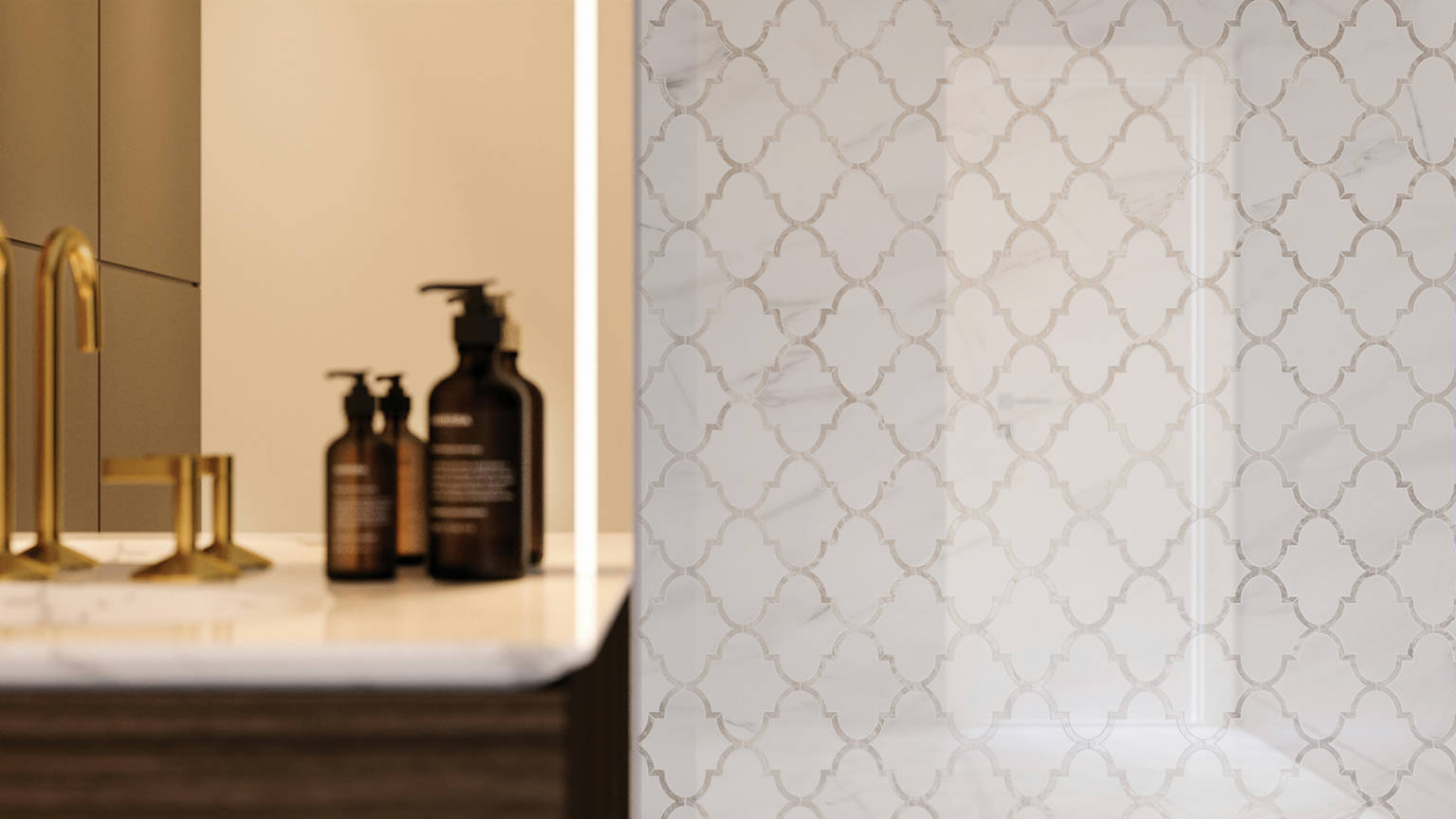 Ardor Infatuation Arabesque Polished Mosaic 3 |  Carpet Barn Carpet One Inc.