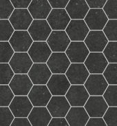 Ashland 3" Hexagon Black Mosaic |  Carpet Barn Carpet One Inc.