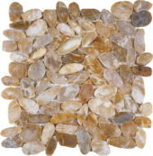 Beige Sliced Polished Pebble Interlocking Mosaic |  Carpet Barn Carpet One Inc.