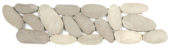 Beige Xl Sliced Matte Pebble Interlocking Border |  Carpet Barn Carpet One Inc.