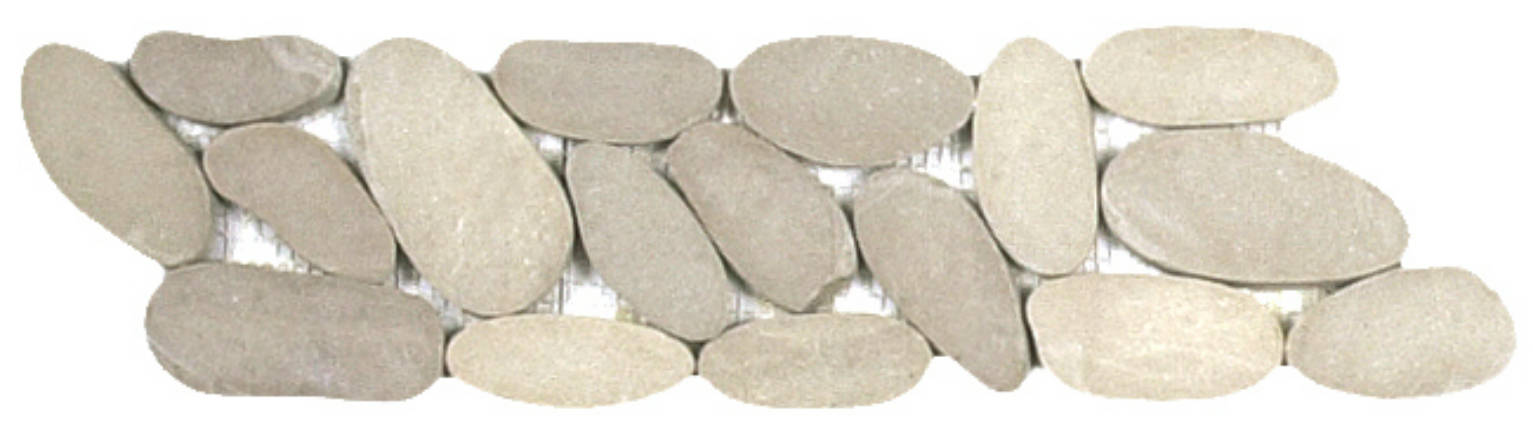 Beige Xl Sliced Matte Pebble Interlocking Border |  Carpet Barn Carpet One Inc.