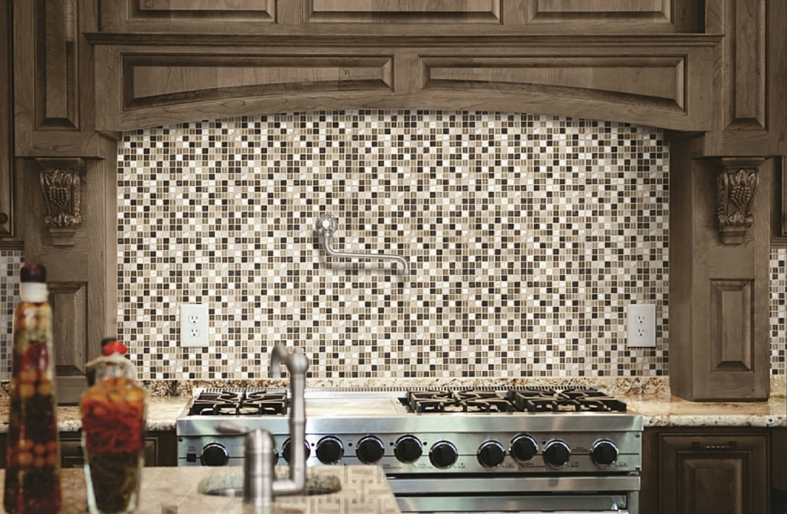 Bliss Cappucinno Glass Stone Blend Mosaic 0 |  Carpet Barn Carpet One Inc.