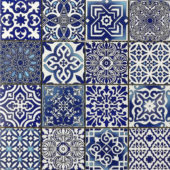 Ceramic Patchwork Diamond Blue Mosaic |  Carpet Barn Carpet One Inc.