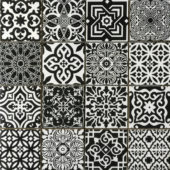 Ceramic Patchwork Square Black & White Mosaic |  Carpet Barn Carpet One Inc.