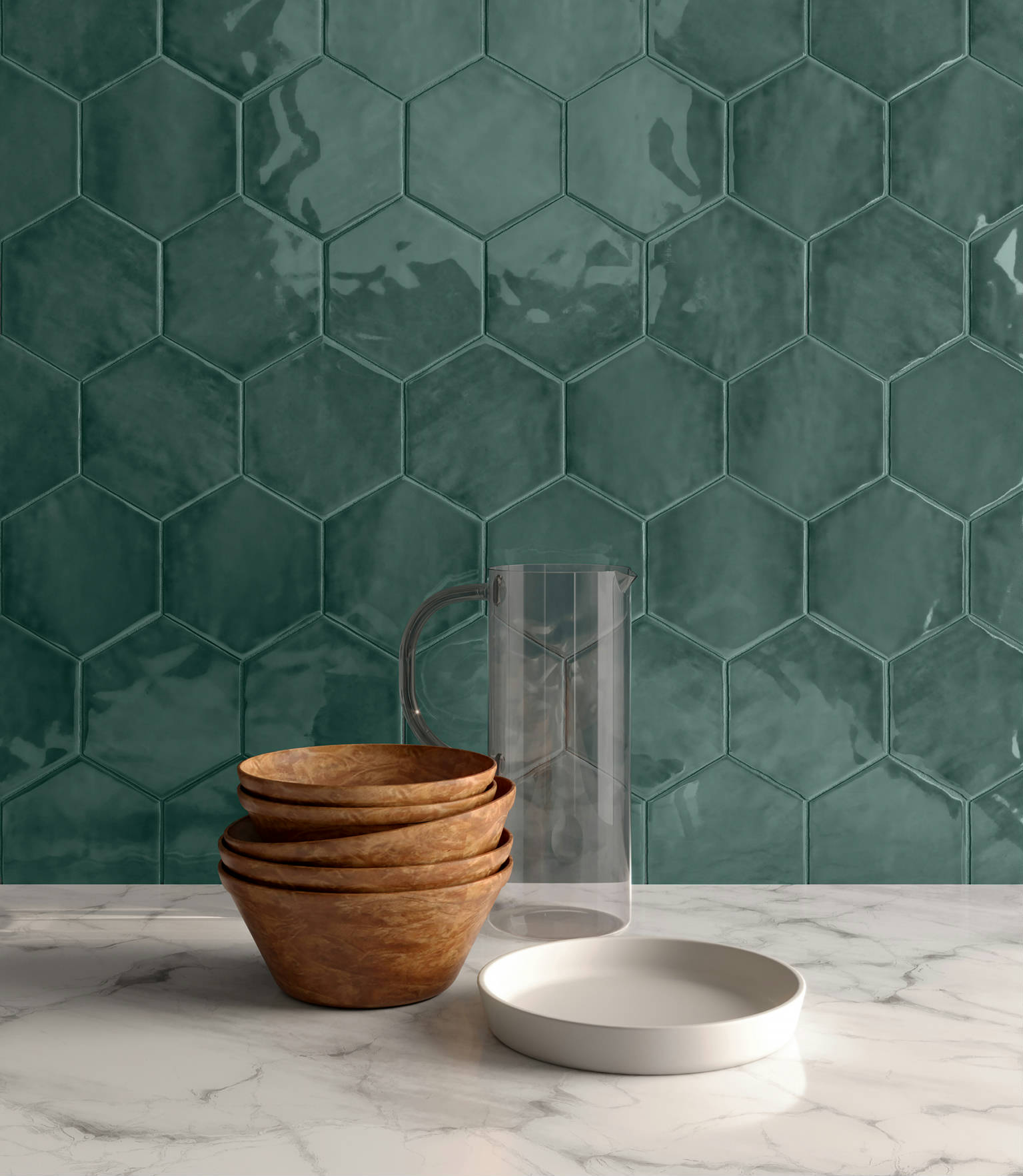 Chateau Brilliant Emerald 6" Hex 0 |  Carpet Barn Carpet One Inc.