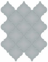 Cloud Blue Glossy Arabesque Mosaic |  Carpet Barn Carpet One Inc.