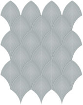 Cloud Blue Glossy Scallop Mosaic |  Carpet Barn Carpet One Inc.