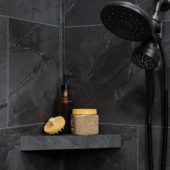 Cracked Slate Shower Shelf 14.56x7.12x2 |  Carpet Barn Carpet One Inc.