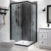 Cracked Slate Shower Wall Kit 36x60x78 |  Carpet Barn Carpet One Inc.