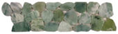 Crystal Green Semi-Precious Stone Mosaic Interlocking Border |  Carpet Barn Carpet One Inc.