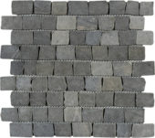 Dark Grey Cubic Brick Marble Interlocking Mosaic |  Carpet Barn Carpet One Inc.