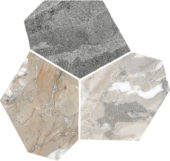 Dynasty Grey Polished/Matte 11X12 Eggs Mosaic |  Carpet Barn Carpet One Inc.
