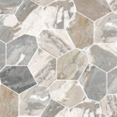 Dynasty Grey Polished/Matte 11X12 Eggs Mosaic |  Carpet Barn Carpet One Inc.