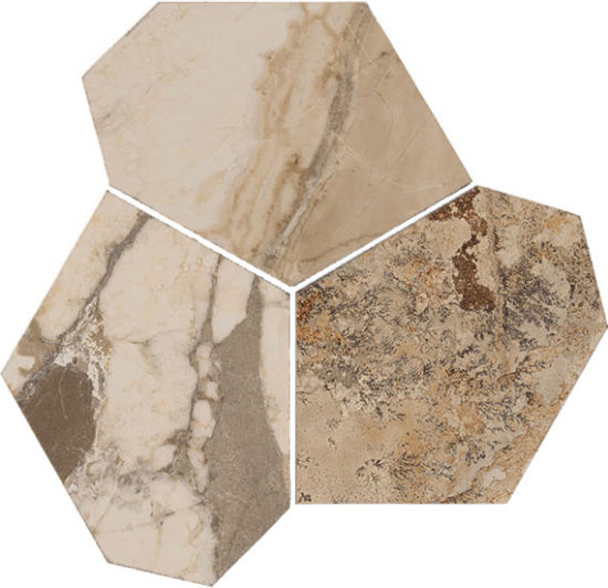 Dynasty Taupe Polished/Matte 11X12 Eggs Mosaic |  Carpet Barn Carpet One Inc.