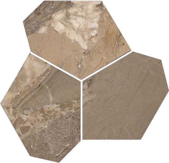 Dynasty Taupe Polished/Matte 11X12 Eggs Mosaic |  Carpet Barn Carpet One Inc.