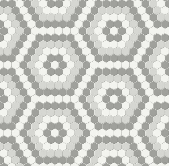 Evening Blend Matte Hexagon Pattern Mosaic |  Carpet Barn Carpet One Inc.