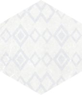 Form 5.5X6.3” White Decor Hexagon |  Carpet Barn Carpet One Inc.