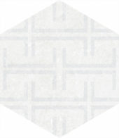 Form 5.5X6.3” White Decor Hexagon |  Carpet Barn Carpet One Inc.
