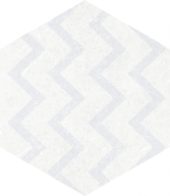 Form 5.5X6.3” White Decor Hexagon |  Carpet Barn Carpet One Inc.